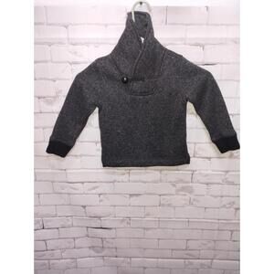 J. Crew Crewcuts Fisherman Cardigan Shawl Collar Sweater Kids Boys Sz 3 Gray...